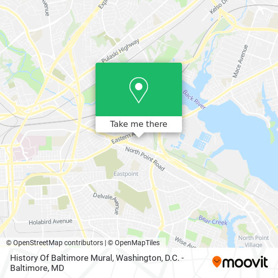 History Of Baltimore Mural map