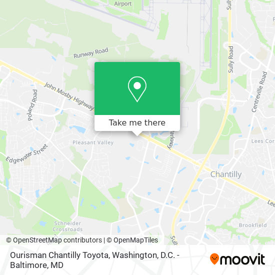 Ourisman Chantilly Toyota map