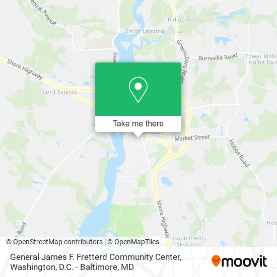 General James F. Fretterd Community Center map