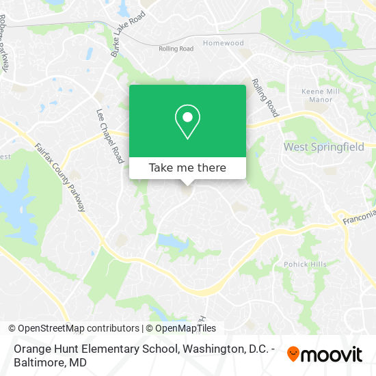 Mapa de Orange Hunt Elementary School