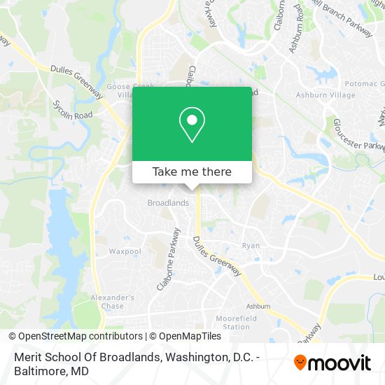Merit School Of Broadlands map
