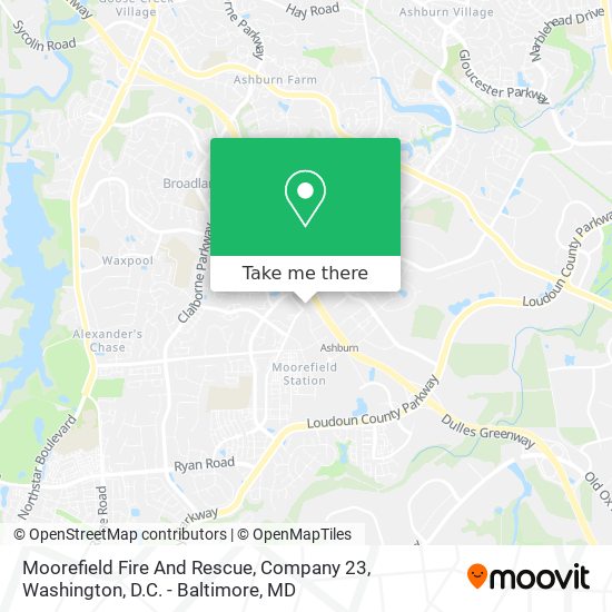 Mapa de Moorefield Fire And Rescue, Company 23