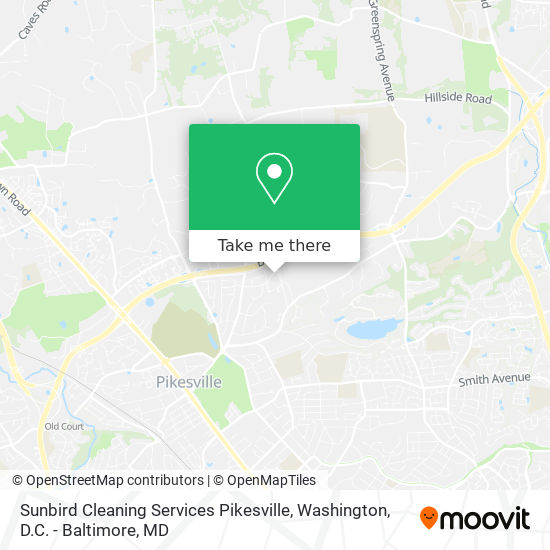 Mapa de Sunbird Cleaning Services Pikesville