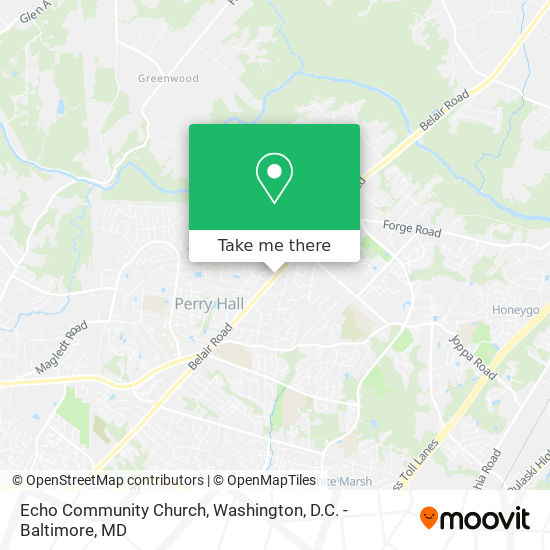 Echo Community Church map
