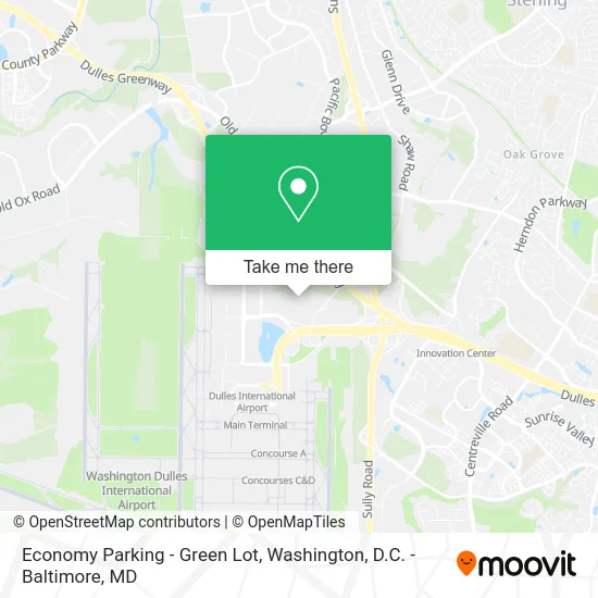 Economy Parking - Green Lot map