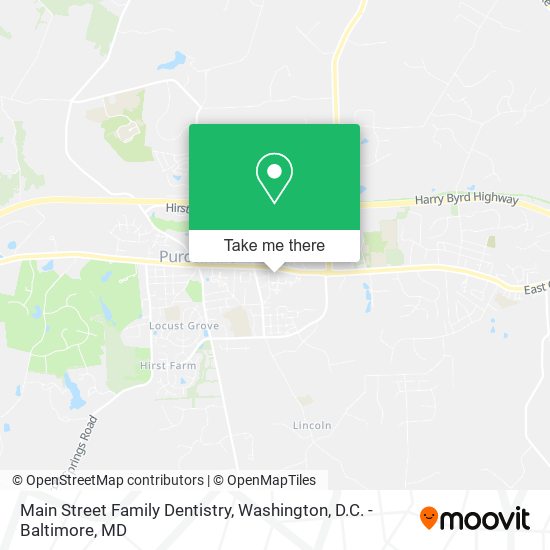 Main Street Family Dentistry map