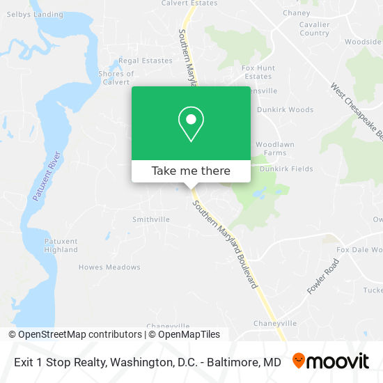 Exit 1 Stop Realty map