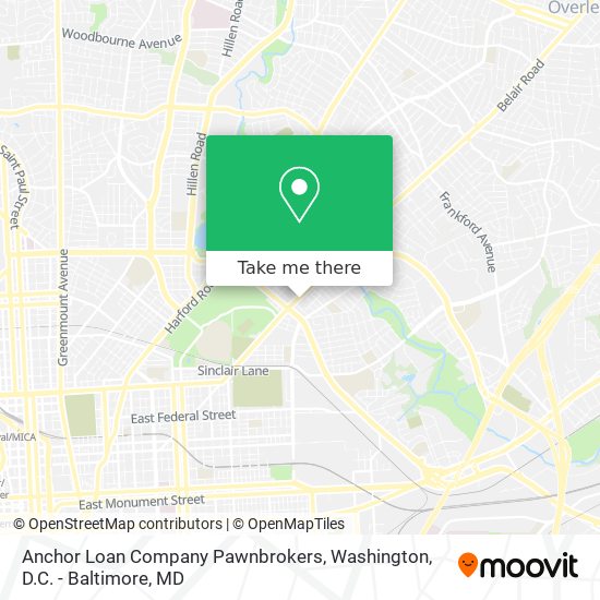 Mapa de Anchor Loan Company Pawnbrokers