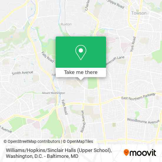 Williams / Hopkins / Sinclair Halls (Upper School) map