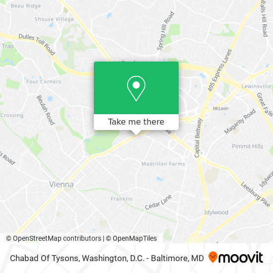 Chabad Of Tysons map