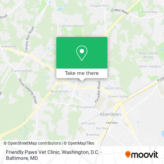 Mapa de Friendly Paws Vet Clinic