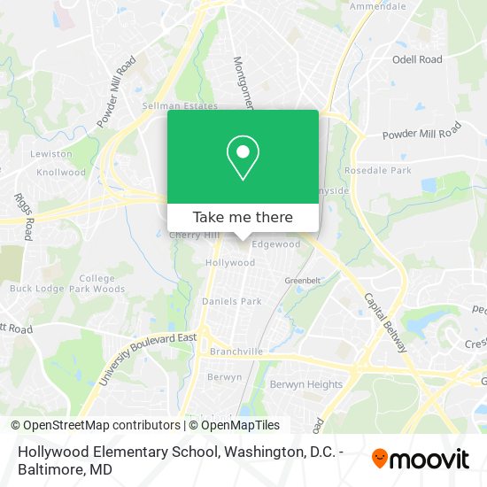 Hollywood Elementary School map