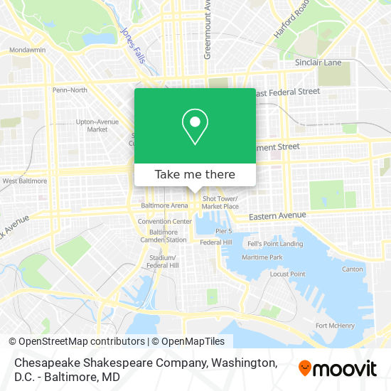 Chesapeake Shakespeare Company map