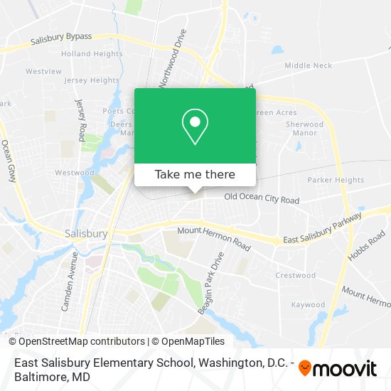 East Salisbury Elementary School map