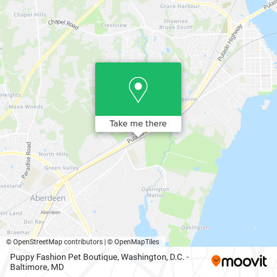 Mapa de Puppy Fashion Pet Boutique