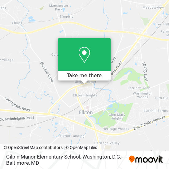 Gilpin Manor Elementary School map