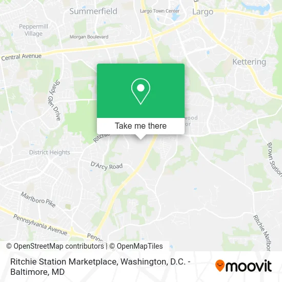 Ritchie Station Marketplace map