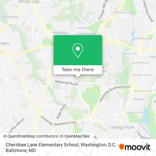 Mapa de Cherokee Lane Elementary School