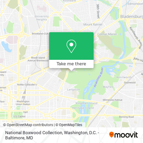 Mapa de National Boxwood Collection