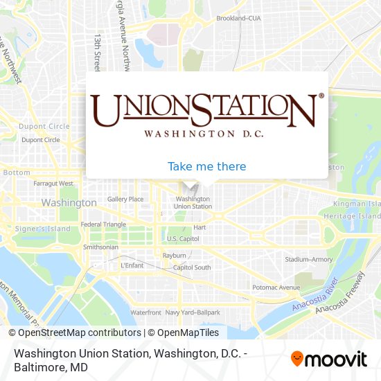 Mapa de Washington Union Station