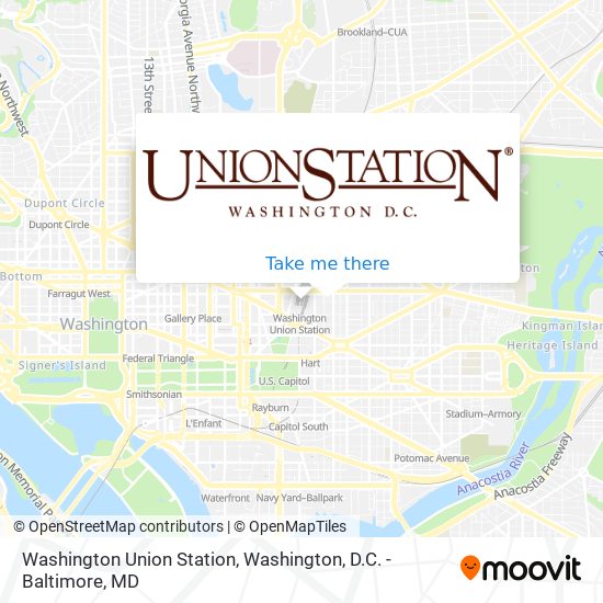 Washington Union Station map