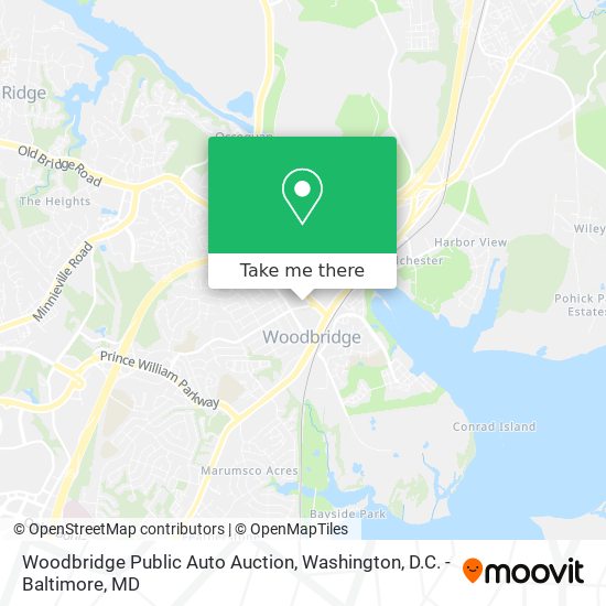 Mapa de Woodbridge Public Auto Auction