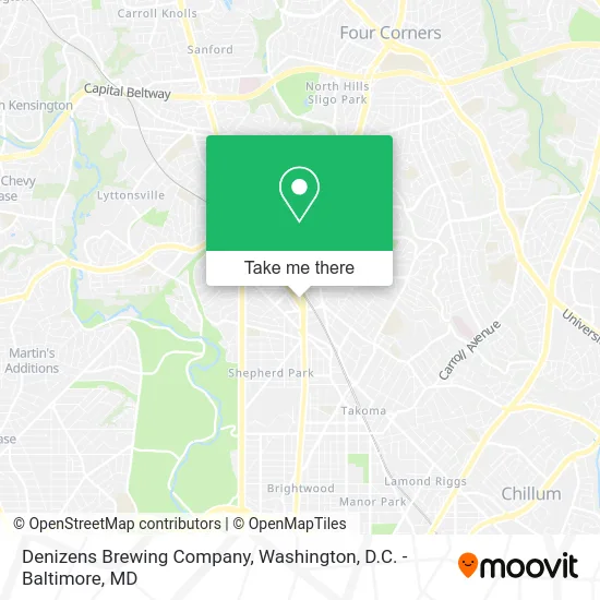 Denizens Brewing Company map