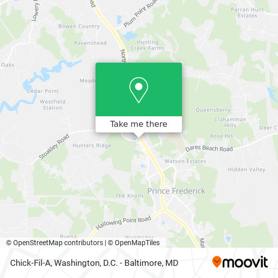 Chick-Fil-A map