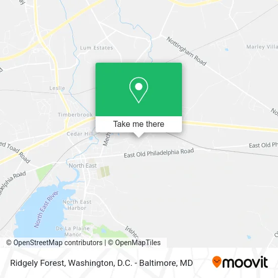 Ridgely Forest map