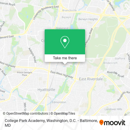 College Park Academy map