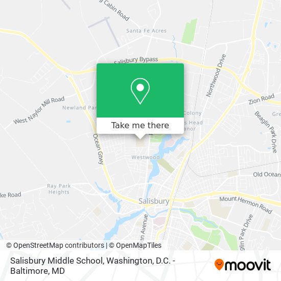 Mapa de Salisbury Middle School