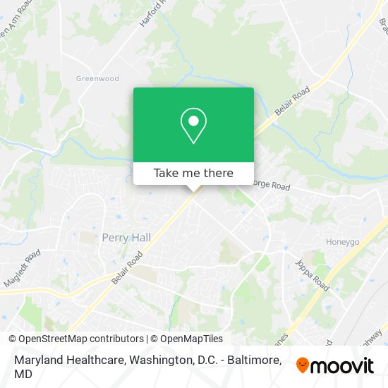 Mapa de Maryland Healthcare