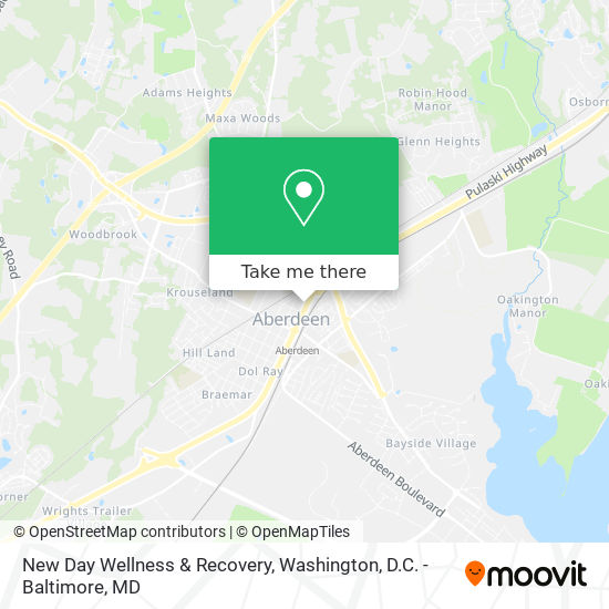 New Day Wellness & Recovery map