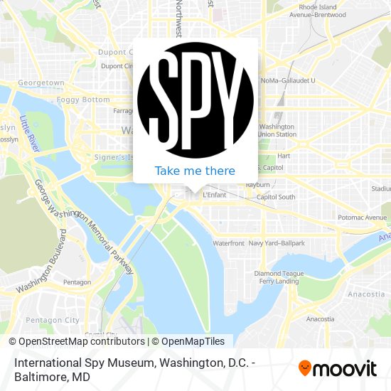 Mapa de International Spy Museum