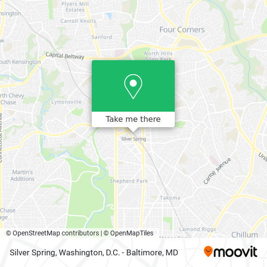 Silver Spring map