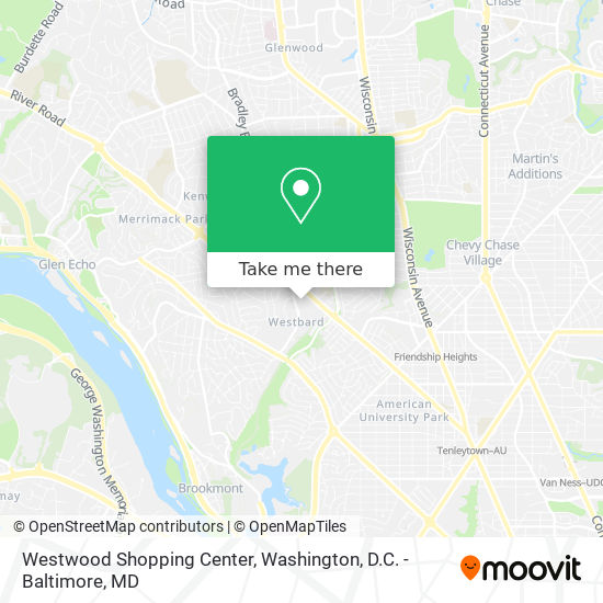 Westwood Shopping Center map