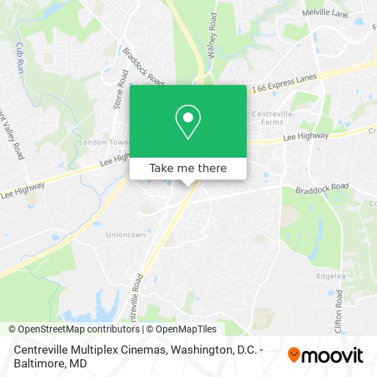 Centreville Multiplex Cinemas map