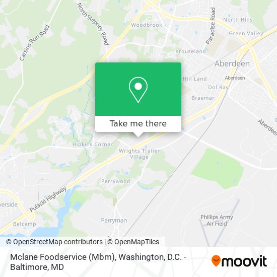 Mapa de Mclane Foodservice (Mbm)