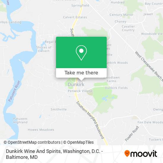 Dunkirk Wine And Spirits map