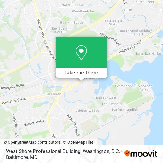 West Shore Professional Building map