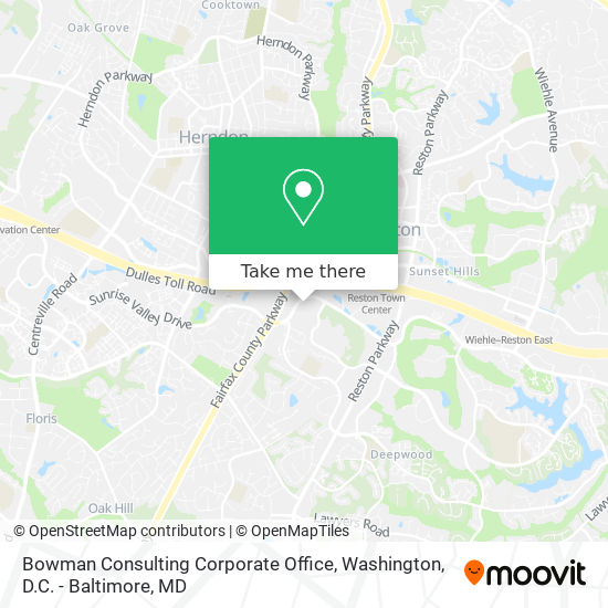 Mapa de Bowman Consulting Corporate Office
