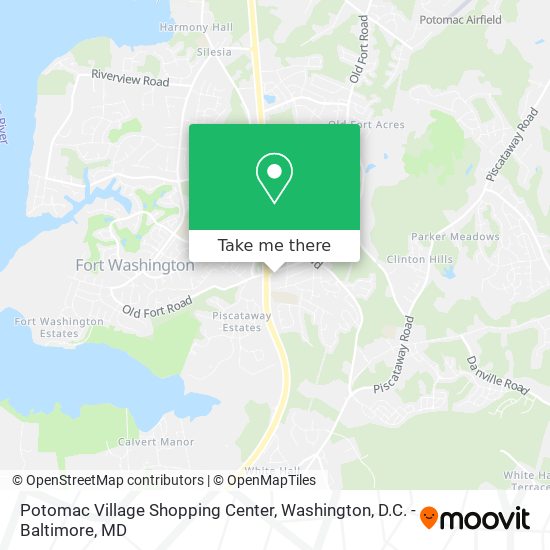 Potomac Village Shopping Center map