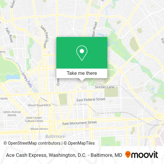 Ace Cash Express map