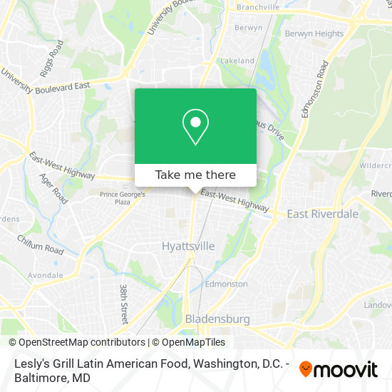 Mapa de Lesly's Grill Latin American Food