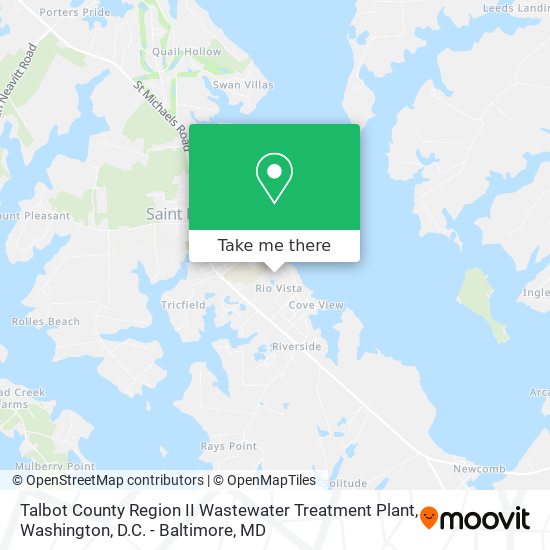 Talbot County Region II Wastewater Treatment Plant map