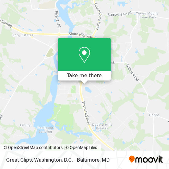 Great Clips map