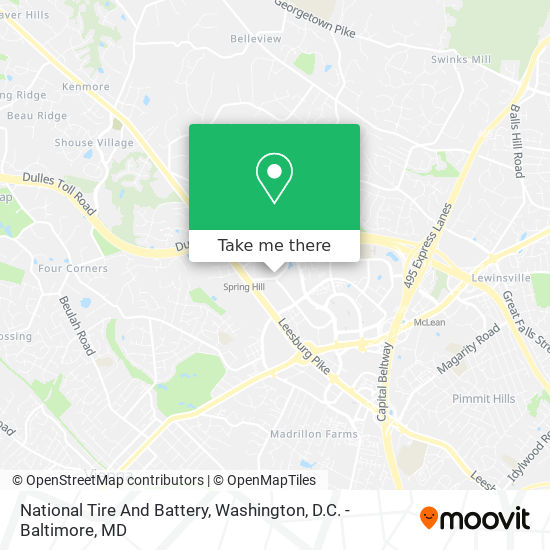 National Tire And Battery map