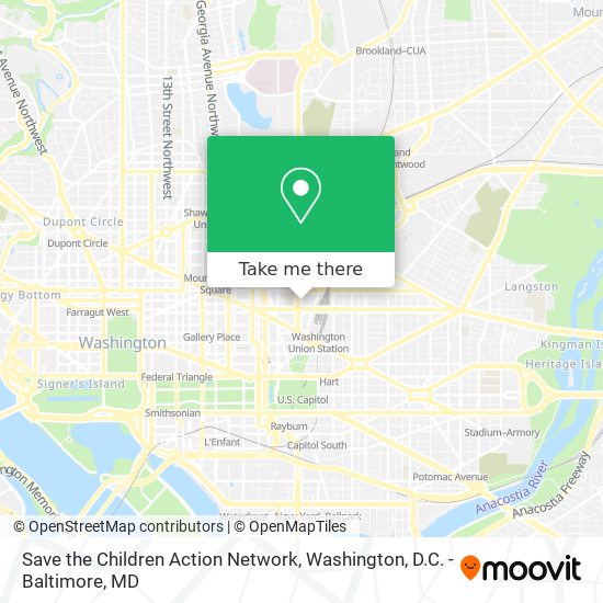 Mapa de Save the Children Action Network