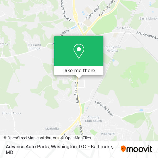 Advance Auto Parts map