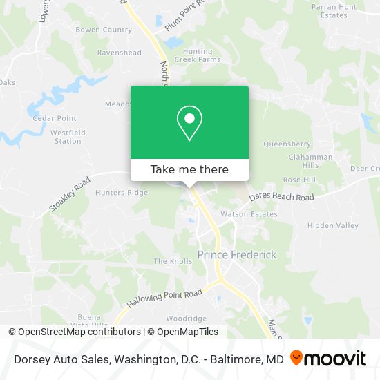 Dorsey Auto Sales map